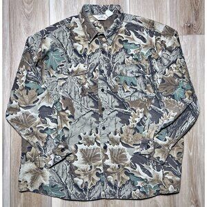 Vintage RedHead Advantage USA Green Camo Long Sleeve Button Down - Men Size XXL
